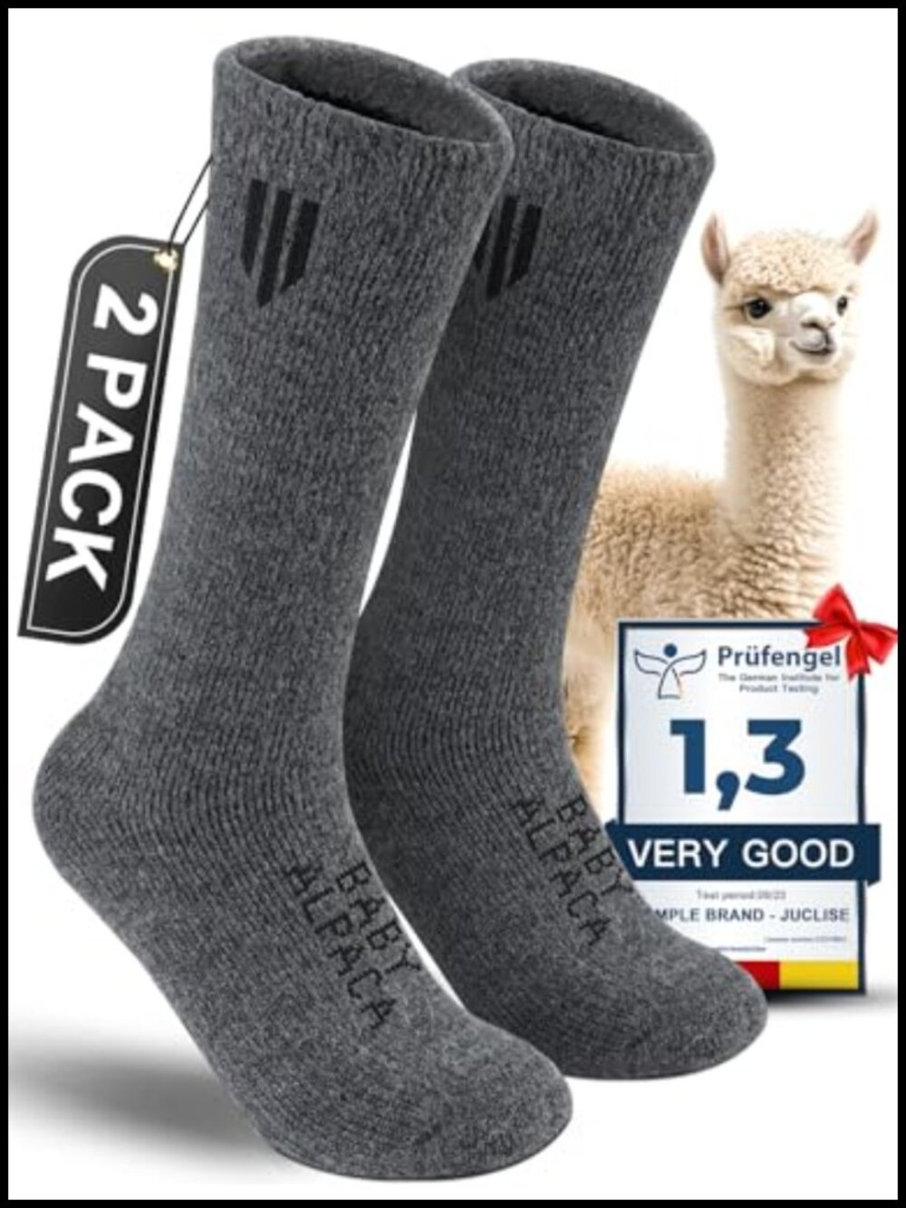 Baby Alpaca Wool Boot Socks Thermal Winter Socks Hiking Crew
